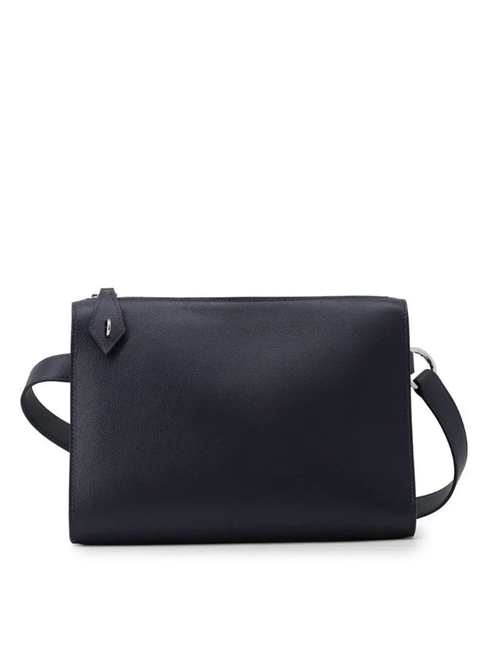 Hermes Shoulder Bag Bolitle Blue Navy Silver Bague Rain Clutch